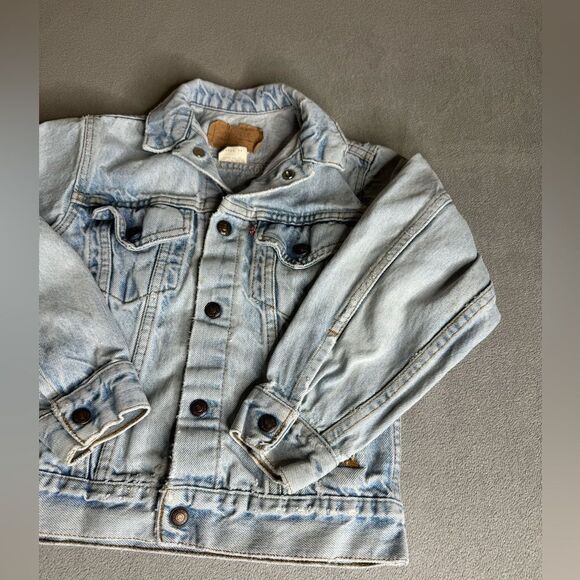 Vintage Levi’s Denim jacket for kids Made in Usa size 12 - Picture 6 of 16